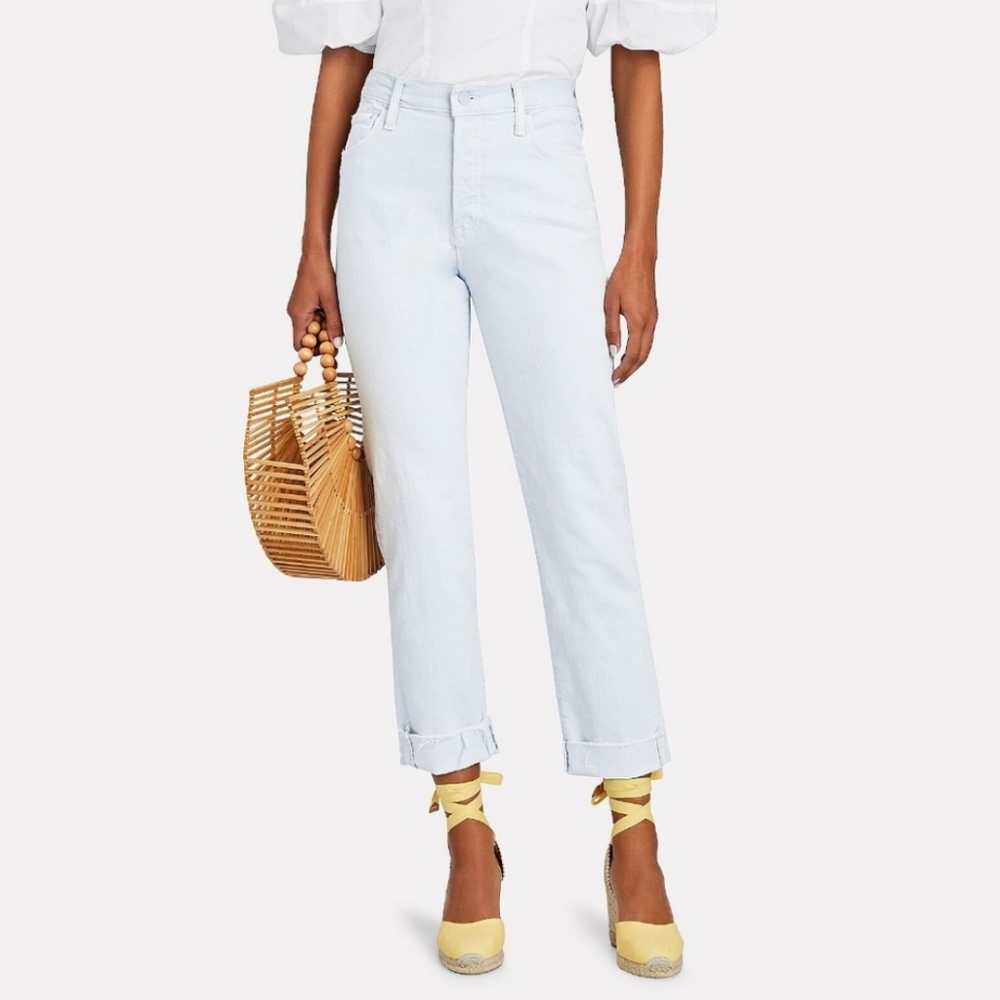 MOTHER The Scrapper Cuff ankle fray